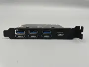 USB C Type-C PCIe Card - 3x FAST USB-A & 1x USB-C Port For Windows, Mac & Linux