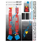 Redline - 1986 ML20 for white frame Decal set - Old school bmx