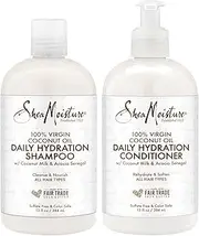 SheaMoisture 100% Virgin Coconut Oil Daily Hydration Shampoo & Conditioner 380ml Each