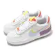 Nike 耐吉 休閒鞋 Wmns AF1 Shadow 女鞋 白 紫 AF1 皮革 低筒 運動鞋 CW2630-141