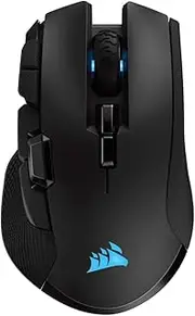 CORSAIR IRONCLAW Wireless RGB Rechargeable Gaming Mouse with Slipstream Technology - 18,000 DPI - 3-Zone RGB Multi-Color Backlighting - Black