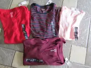 NEW GAP SHIRT LOT WOMENS XS LONG SLEEVED FAVORITE T LOT 4 COTTON BLEND FREE SHIP