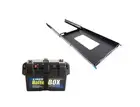 Adventure Kings Titan 100L Fridge Slide + Battery Box Portable 2xUSB&Cig Socket