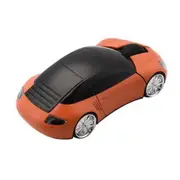 Mini Car Shape 2.4G Wireless Mouse With Usb Interface For Notebooks Desktop Computers Orange