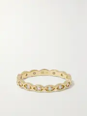 [Sydney Evan] Sydney Evan - Evil Eye 14-karat Gold Diamond Ring - 7 7 Gold