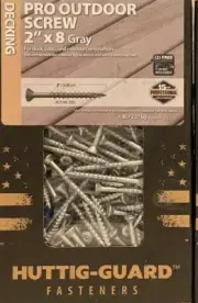 30 Pounds Huttig-Guard 2" x 8 Pro Outdoor Decking Screws w/T-20 Star Drive