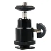 Aluminium Alloy Ball 1/4" Mount with Flash Shoe for DSLR SLR DC1387