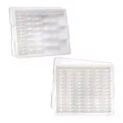 BEAD STORAGE SOLUTIONS Craft Organizer Stackable High-Quality Plastic Clear