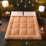 Futon Mattress Cushion Student Dormitory Mattress Household Quilt Bottom Winter Warm Blanket Cotton Pad Tatami Mattress LLCDZR(01,0.9x1.9m)