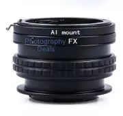 Adjustable Focus Helicoid Extension Macro Adapter for Nikon AI Lens to Fuji X
