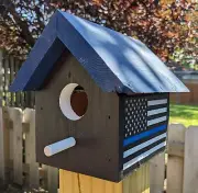 Thin Blue Line Bird House