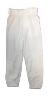 Boys Girls Kids Youth Rawlings White Pull Up Belt Loops Baseball Softball Pants