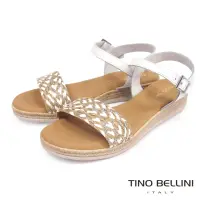 在飛比找momo購物網優惠-【TINO BELLINI 貝里尼】西班牙進口草編牛皮繫踝厚