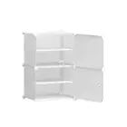 Shoe Cabinet DIY Shoe Box White Storage Cube Portable Organiser Stand