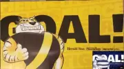 RICHMOND TIGERS 2020 AFL Finals GOAL! CARDBOARD Poster Herald Sun