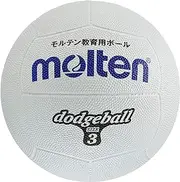 Molten D3W Dodge Ball, Rubber No. 3 Ball, White