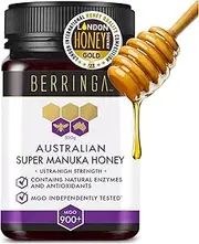 BERRINGA Bioctive Australian Raw Super Manuka Honey MGO 900+ 500g - 100% Pure Independently Tested, Certified, Traceable with Natural Enzymes, Antioxidants, Genuine Natural Superfood, Non GMO