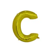 Gold C Alphabet Foil Balloon 35cm Party Decor Supplies AUS Stock