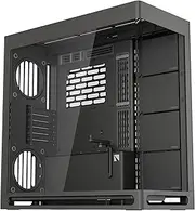 HAVN HS 420 Dual-Chamber ATX Mid Tower PC Case Black | Hybrid Design, 11x 140mm Fan Slot & 3X 420mm Radiator Support, SimpliCable Cable Management, Tempered Glass, PWM Fan Hub