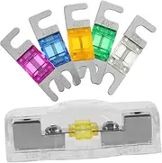 Vaguelly 1 Set Compact Automotive Fuse Holder Block for Car Audio Modification Mini Design Ensures Secure Connections and Prevents Electrical Failures Compatible with Fuses