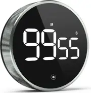 Digital Kitchen Timer, 3.8'' Large LED Display Countdown Countup Timer, Timer fo