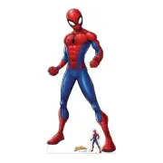 Spider-Man Spiderverse Lifesize Marvel Cardboard Cutout With Free Mini Standee