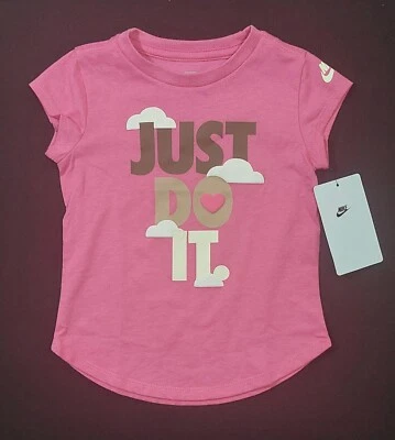 Nike Just Do It Pink T-Shirt 2T Alchemy Pink