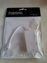 在飛比找Yahoo!奇摩拍賣優惠-DP轉換線 Mini Display Port to VGA