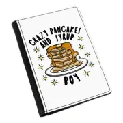 Crazy Pancakes And Syrup Boy Stars Passport Holder Cover Case Son Best Funny