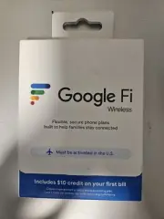 Google Fi Wireless SIM Card Kit Phone Plan Data GSM