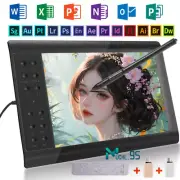10x6" Graphics Drawing Tablet with 8192 Pressure Sensitivity Battery-Free Stylus