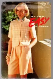 Vogue Pattern 8373 Ladies Top and Shorts Size 6 8 10