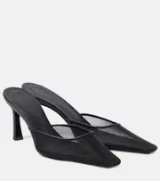 [The Attico] The Attico Juno 75 mesh mules AU 9 black