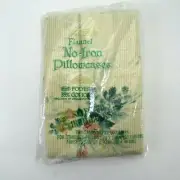 West Point Pepperell Vintage Flannel Standard Pillowcases USA Beige Floral Strip