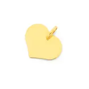 9ct Gold Heart Disc Pendant
