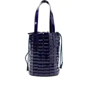 [Dragon Diffusion] Dragon Diffusion Patent Leather Woven Bucket Bag ONE SIZE PURPLE