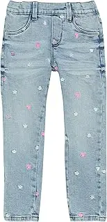 [s.Oliver] Jeans Treggings/Skinny Fit/Mid Rise/Skinny Leg/with Embroidery Light Blue 140/Slim, lightblue, 140 cm