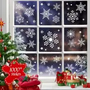Christmas Window Clings Stickers Decorations, Snowflake Glass Windows Decals