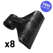 8 X EXTRA LARGE FORGED STEEL HAMMER/MULCHING BLADE FOR TRACTOR FLAIL MOWER