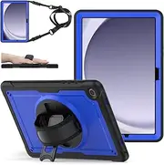 [zenrich] Heavy Duty Shockproof Protective Case for Samsung Galaxy Tab A9 Plus/ A9+ 5G 11" 2023 (SM-X210/X216/X218) with 360 Rotating Kickstand Hand & Shoulder Belt