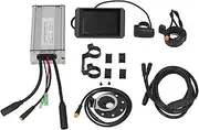 Electric Bicycle Modification Kit Waterproof 22A Controller and LCD8H Display Set for Geared Motor Conversion