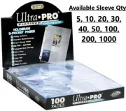 ULTRA PRO PLATINUM 9 POCKET CARD SLEEVES PAGES TRADING CARDS POKEMON MTG AFL