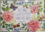 Dimensions Cross Stitch Kit THIS DAY VERSE 18 Count Aida 7" x 5"