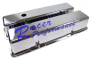 Chrome cast Aluminum Small Block Chevy Valve Cover 305350327400 Smooth Tall SBC