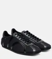 [Toteme] Toteme Leather-trimmed sneakers AU 11 black