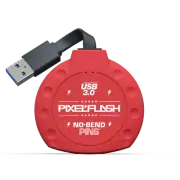 PixelFlash No-Bend Pins Compact Flash Card Reader 1” Cabled Tactical USB-Type-A