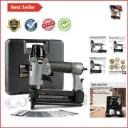 User-Friendly 18 Gauge Brad Nailer Staple Gun with Carrying Case & Safety Gear