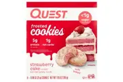 Quest Nutrition, Frosted Cookies, Strawberry Cake, 8 Cookies, 0.88 oz (25 g) Each