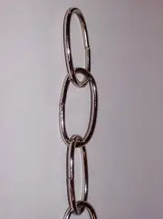 10 Gauge Nickel Plated Chandelier Fixture Chain 1 YARD New 54825J