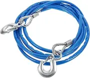 Vaguelly Off-Road Tow Strap Vehicle Tow Rope Safety Hooks Car Towing Strap for Hauling Stump Removal